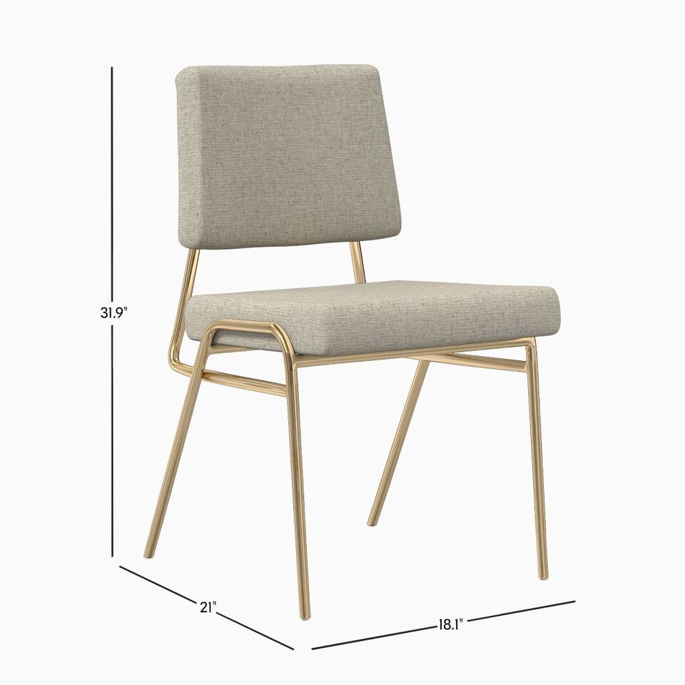 Wire Frame Upholstered Dining Chair West Elm UK